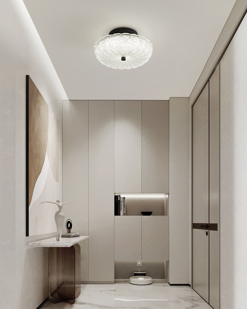 Evraeel nowoczesna minimalistyczna lampa sufitowa ze szkła w stylu gwiazd