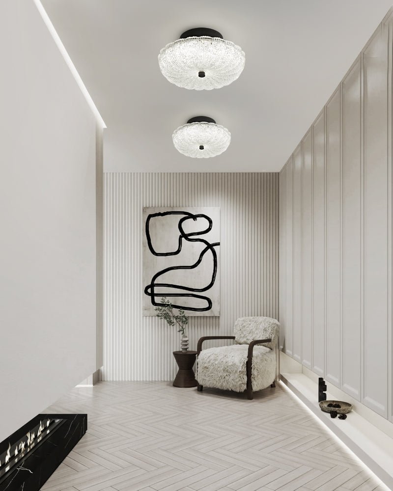 Evraeel nowoczesna minimalistyczna lampa sufitowa ze szkła w stylu gwiazd