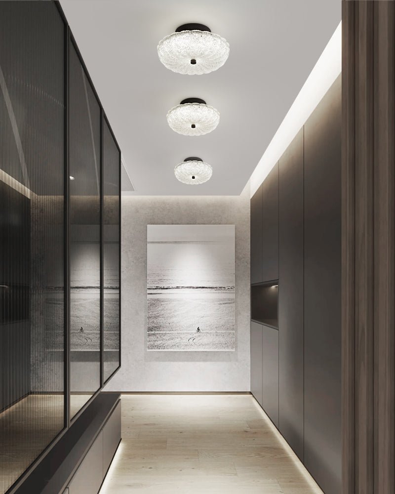 Evraeel nowoczesna minimalistyczna lampa sufitowa ze szkła w stylu gwiazd