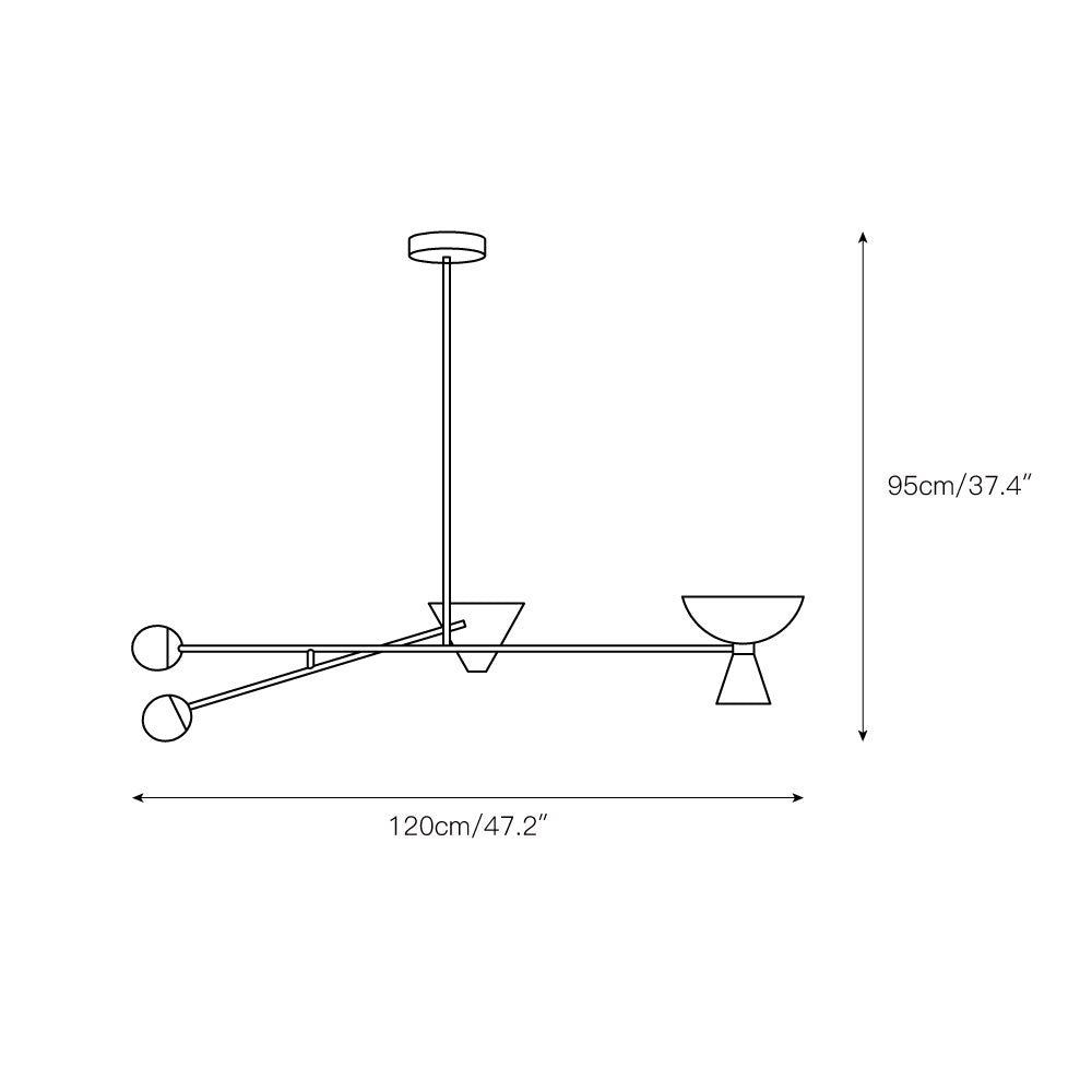 Cireraine żyrandol