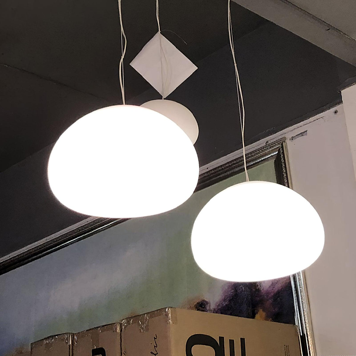 Zerina lampa wisząca ze szkła w stylu przytulnym
