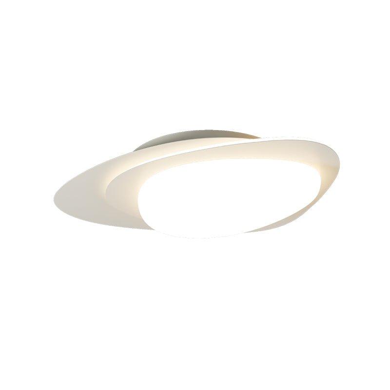 Fuji lampa sufitowa w orzechu owalna organiczna LED