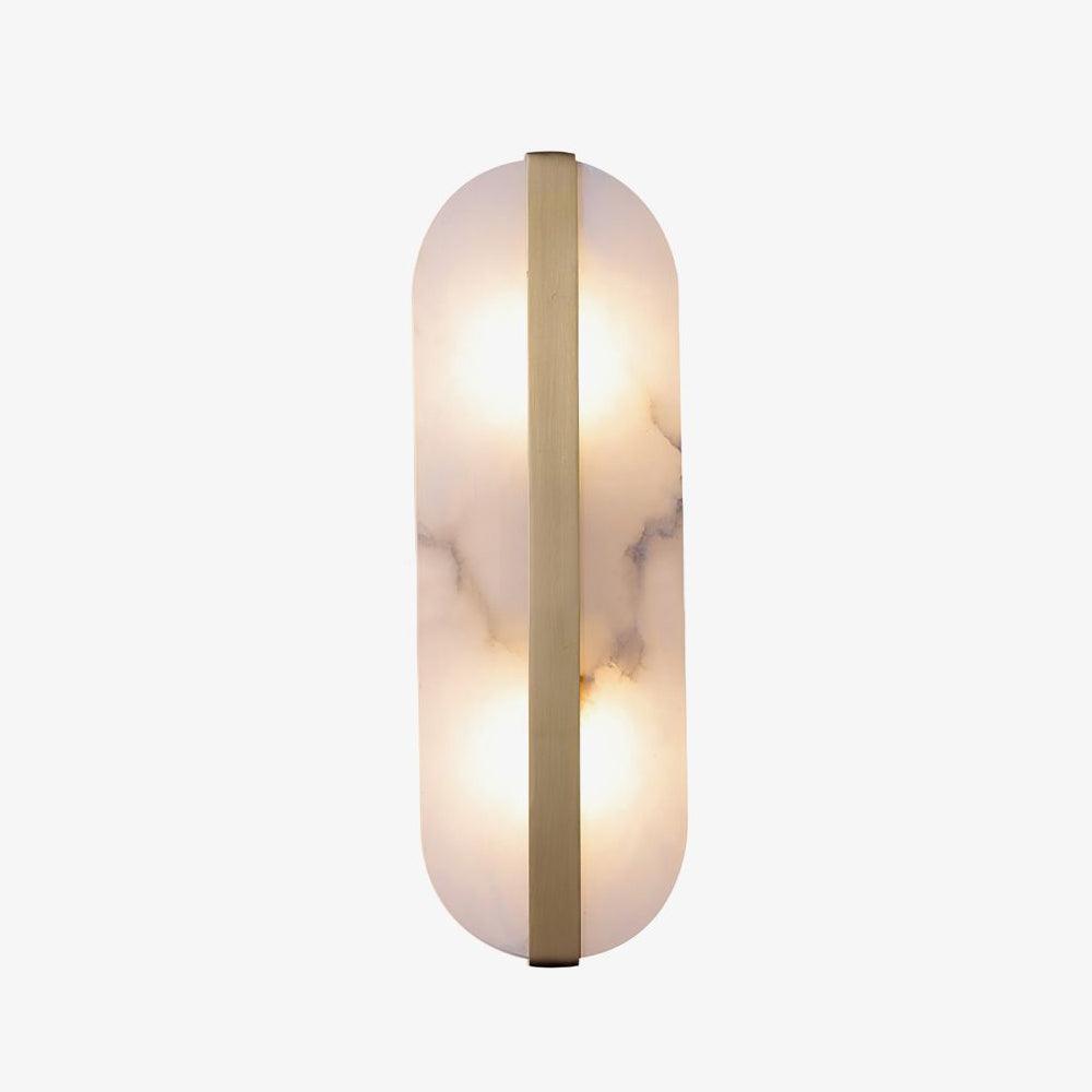 Calura podwójna kinkietowa lampa ścienna w alabastrze