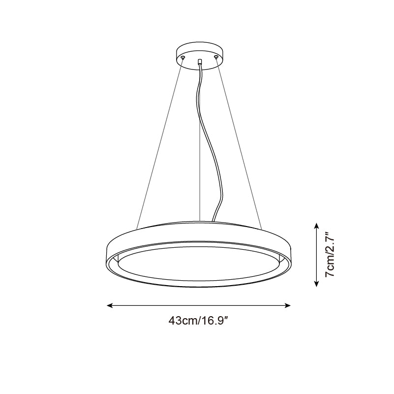 Lampa wisząca Ritta Travertine Ring