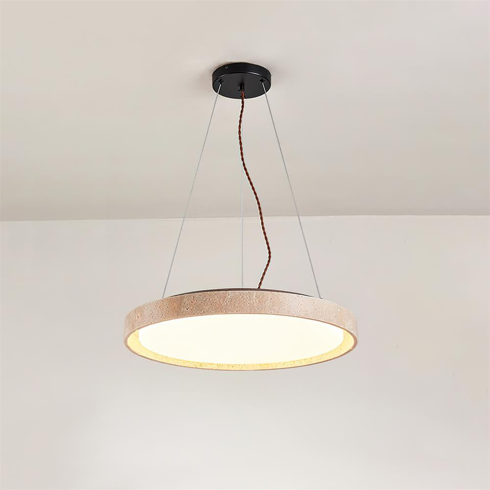 Lampa wisząca Ritta Travertine Ring