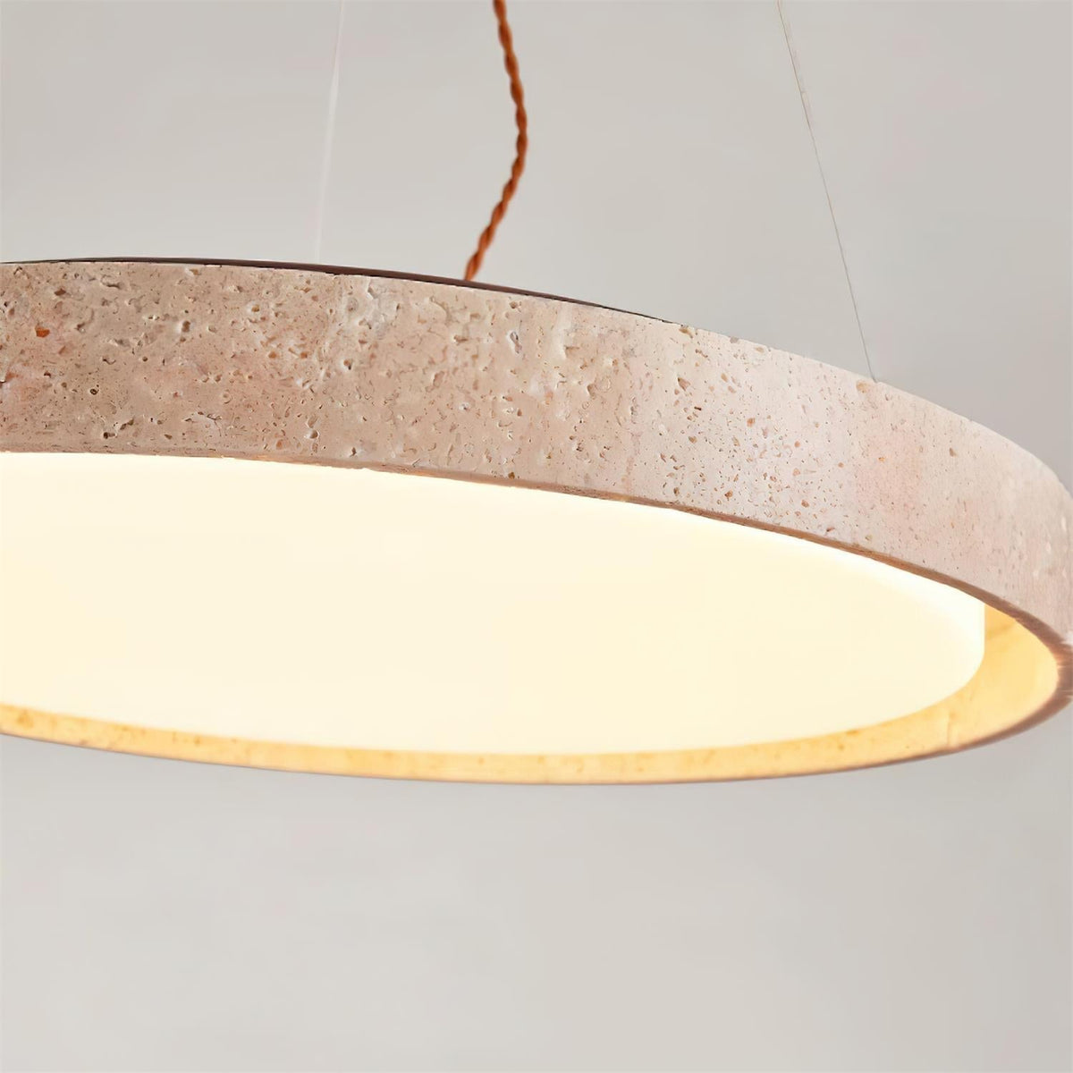 Lampa wisząca Ritta Travertine Ring