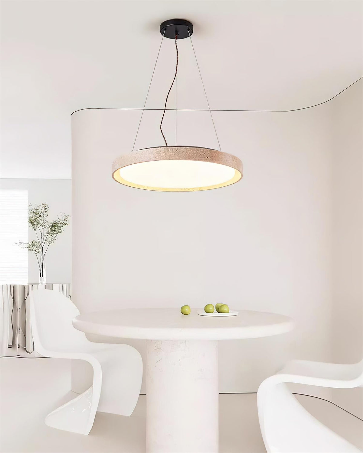 Lampa wisząca Ritta Travertine Ring