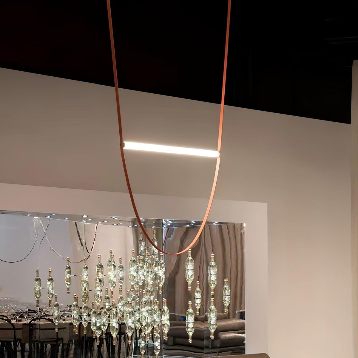 Talinor lampa wisząca z pasem rozpraszającym