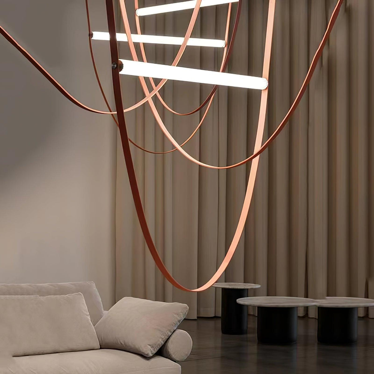 Talinor lampa wisząca z pasem rozpraszającym