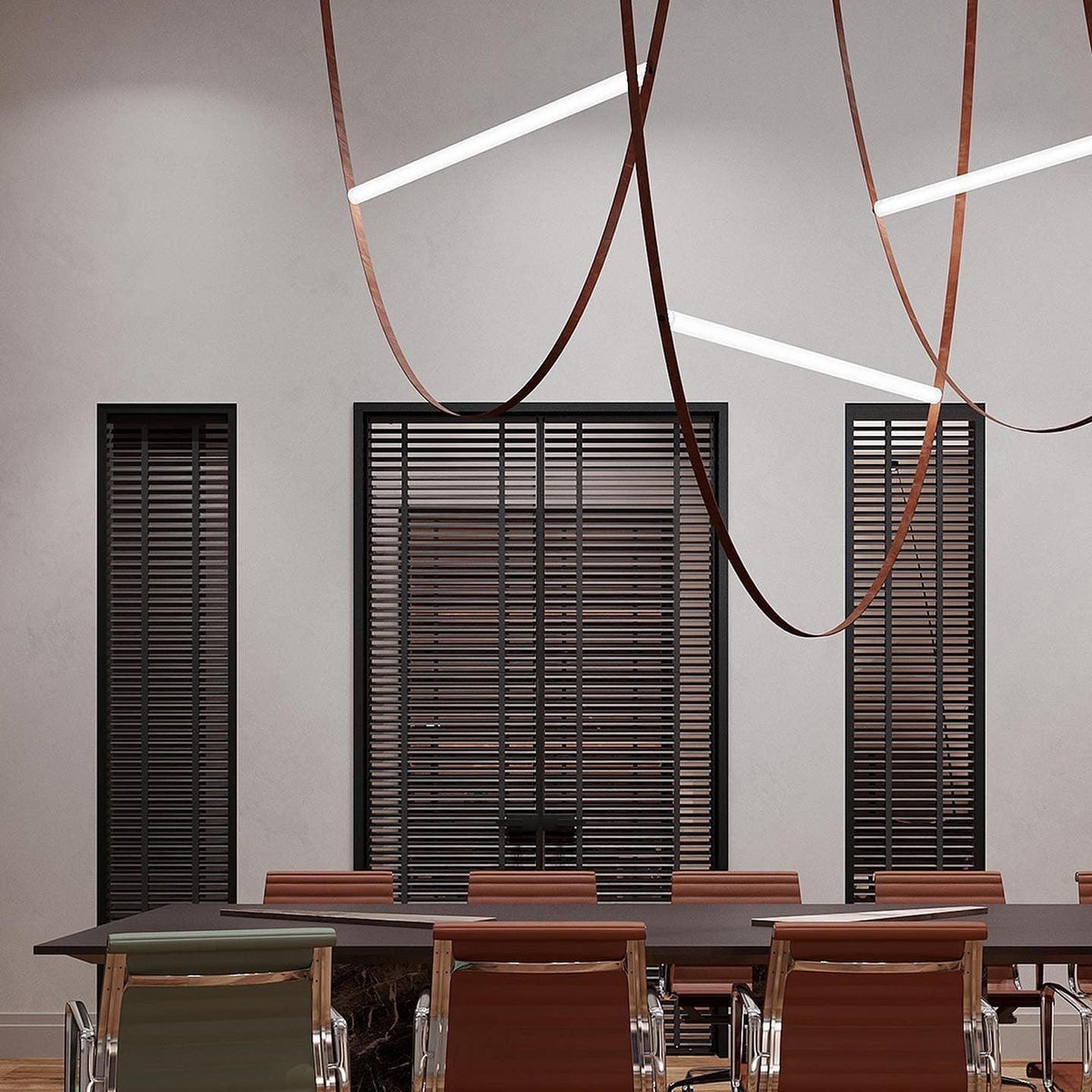 Talinor lampa wisząca z pasem rozpraszającym