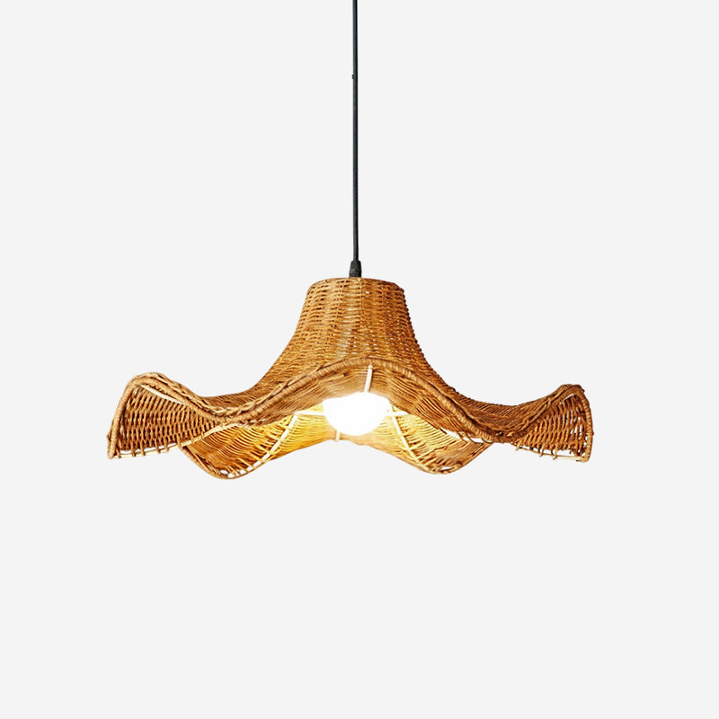 Lampa wisząca Ravelle ze skrzydeł rattanu