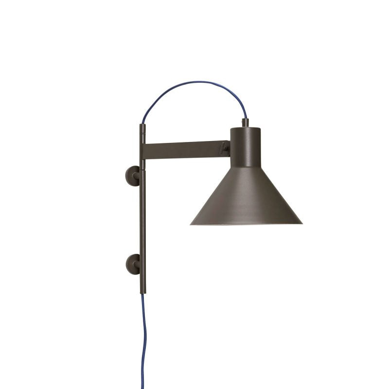 Avenirise kinkiet aluminiowy w kształcie stożka minimalistyczny na sypialnię | Cielum