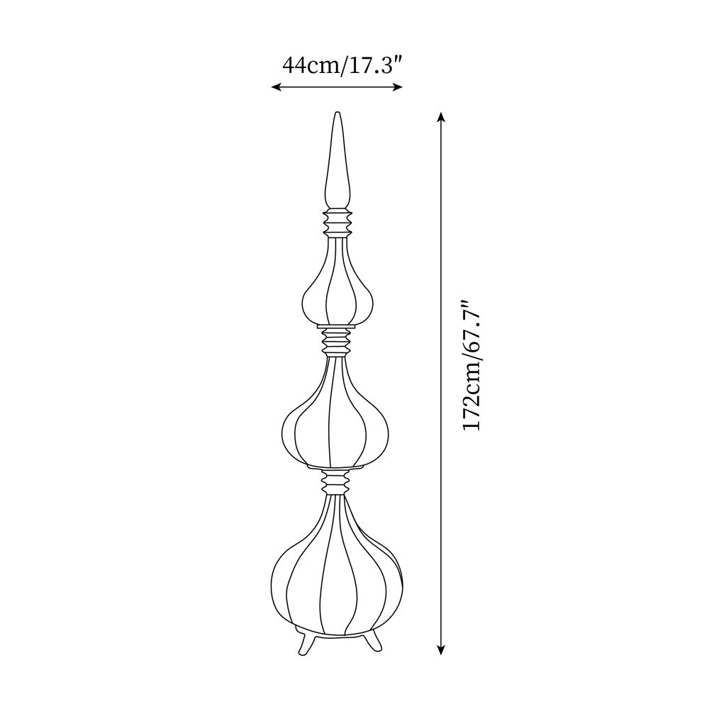 Pagoda lampa stojąca