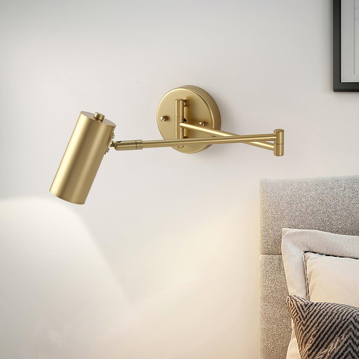 Axel regulowalna lampa ścienna z ruchomym ramieniem