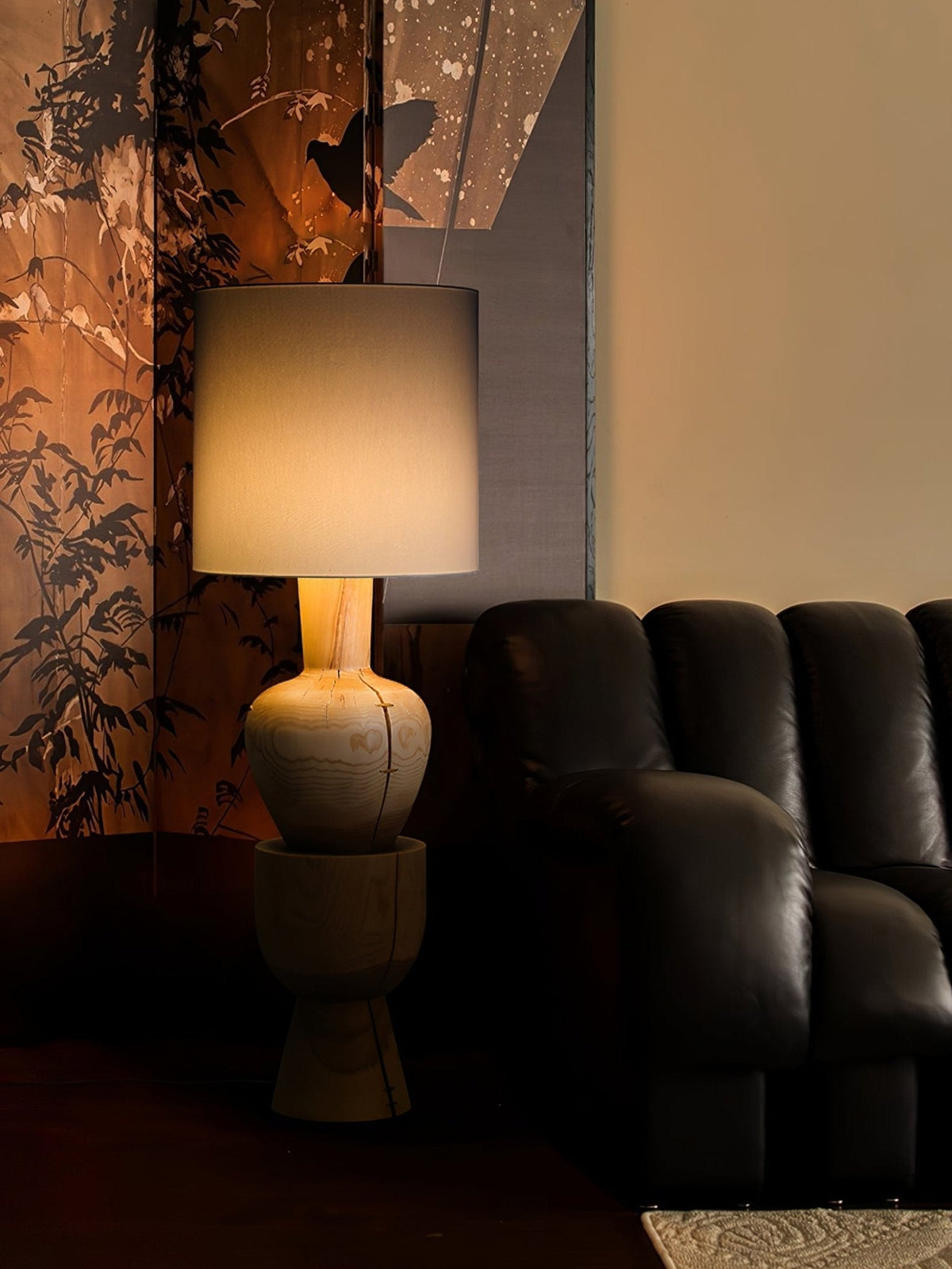Flynis lampa stołowa z drewna