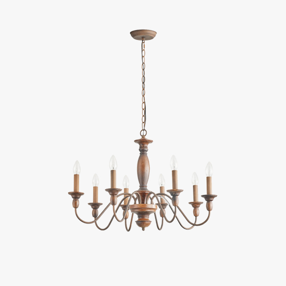 Silva żyrandol LED wewnątrz pomieszczeń Industrial Design Brown drewno metal sypialnia/salon/wyspa kuchenna