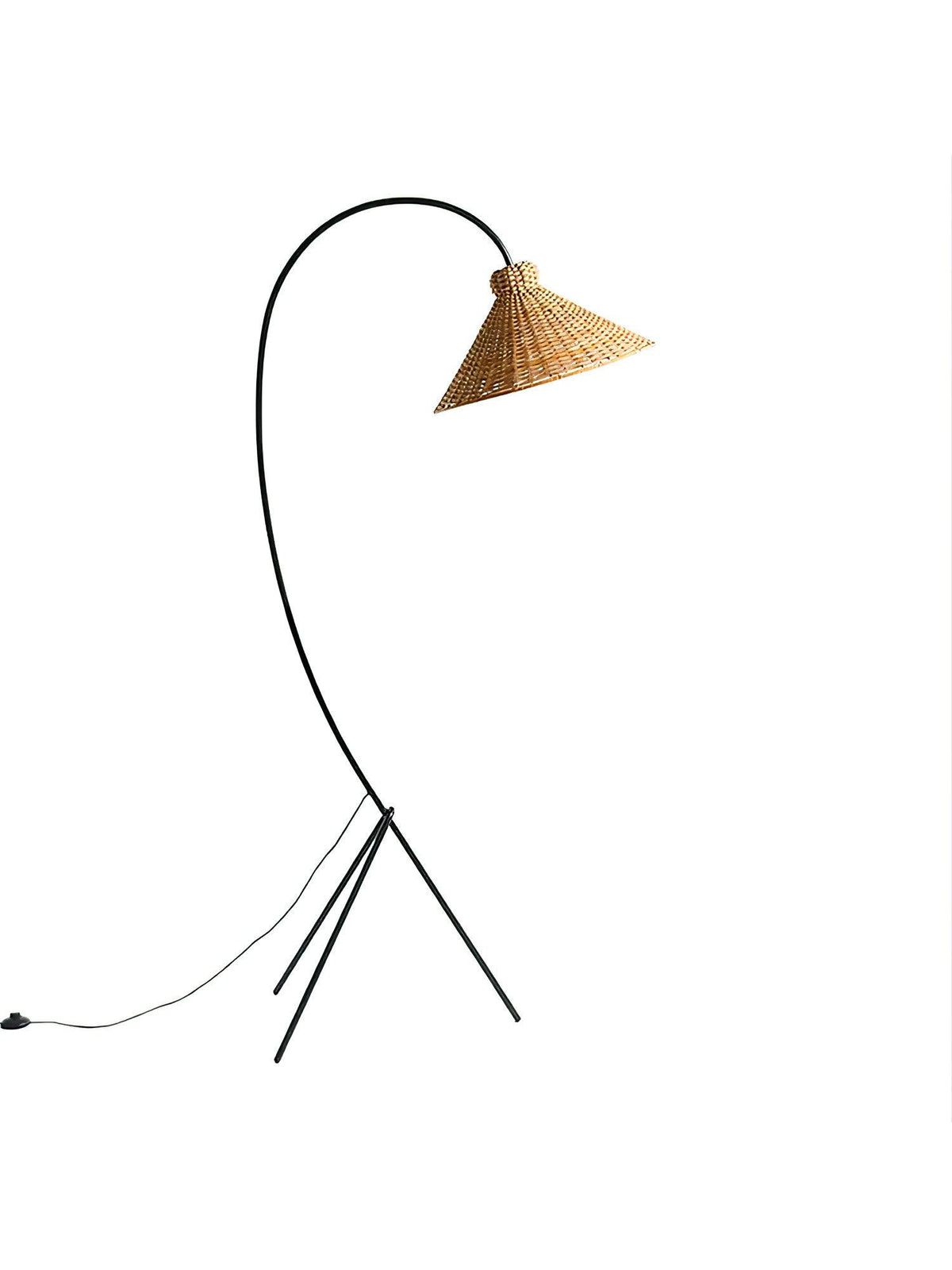 Sombrero Rattan Arc lampa stojąca