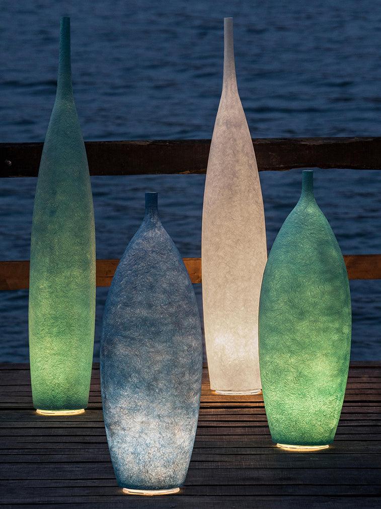 Nirivia nowoczesna lampa stojąca ze żywicy