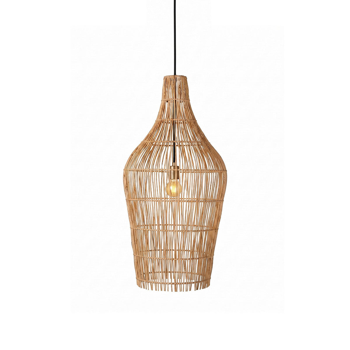 Canerielle lampa wisząca z rattanu