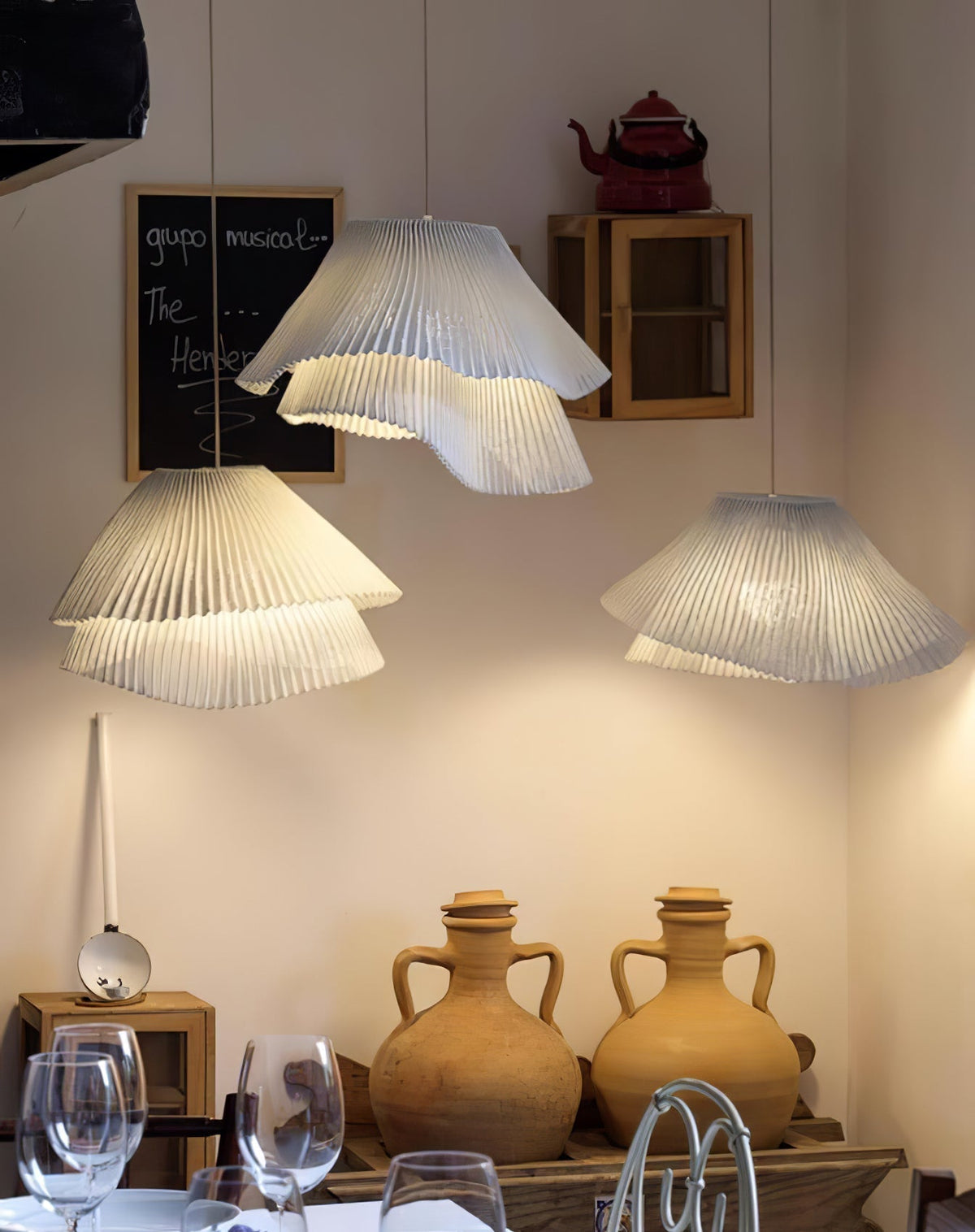 Viora stal nierdzewna lampy wiszące w stylu vintage