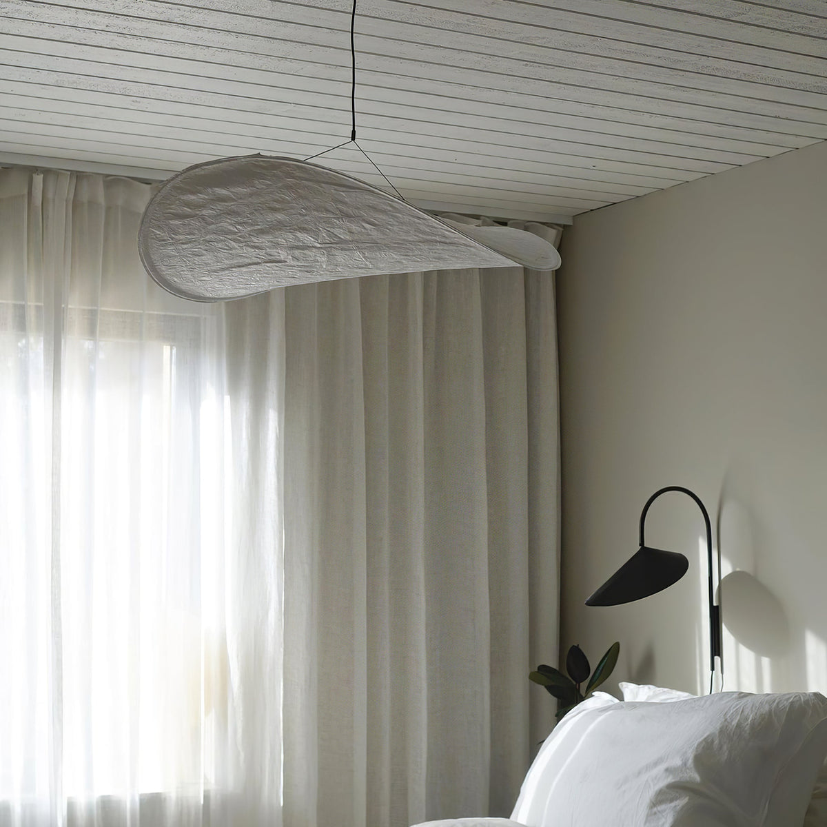 Luminette minimalistyczna lampa wisząca Jedwab morwowy