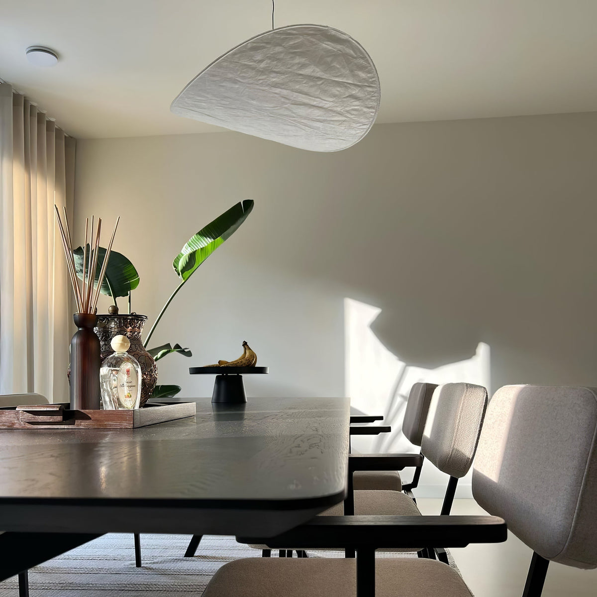 Luminette minimalistyczna lampa wisząca Jedwab morwowy