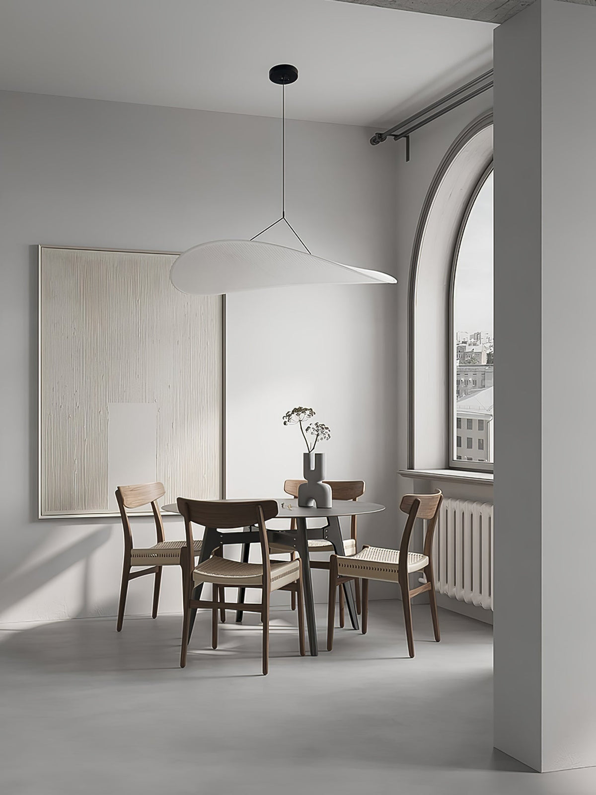 Luminette minimalistyczna lampa wisząca Jedwab morwowy