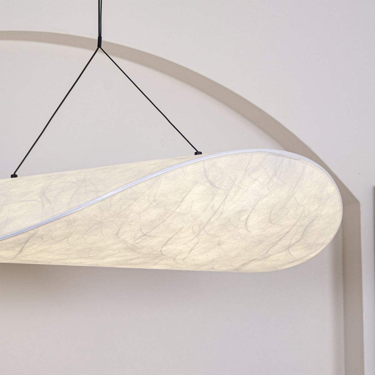 Luminette minimalistyczna lampa wisząca Jedwab morwowy