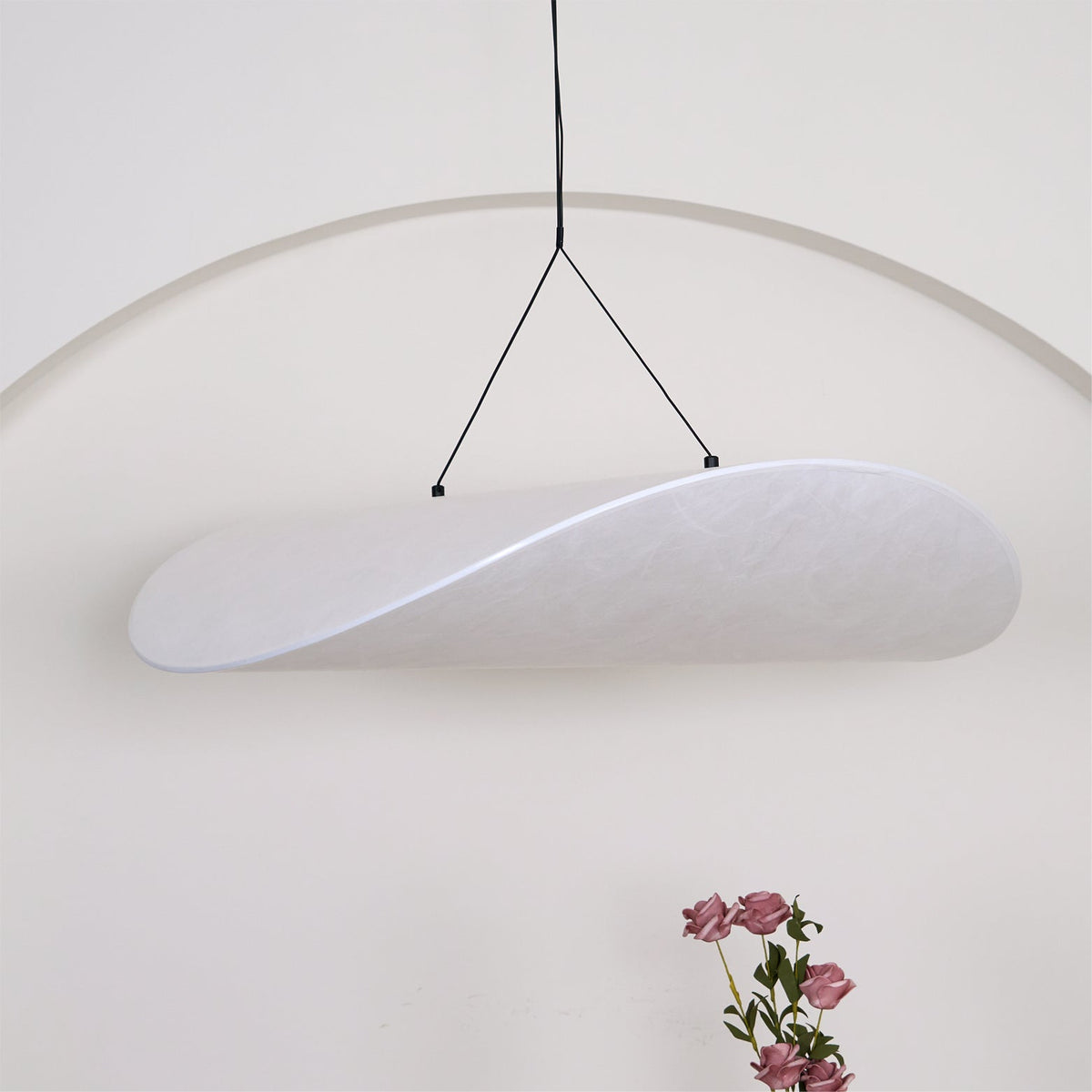 Luminette minimalistyczna lampa wisząca Jedwab morwowy
