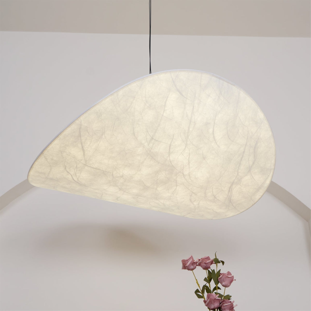 Luminette minimalistyczna lampa wisząca Jedwab morwowy
