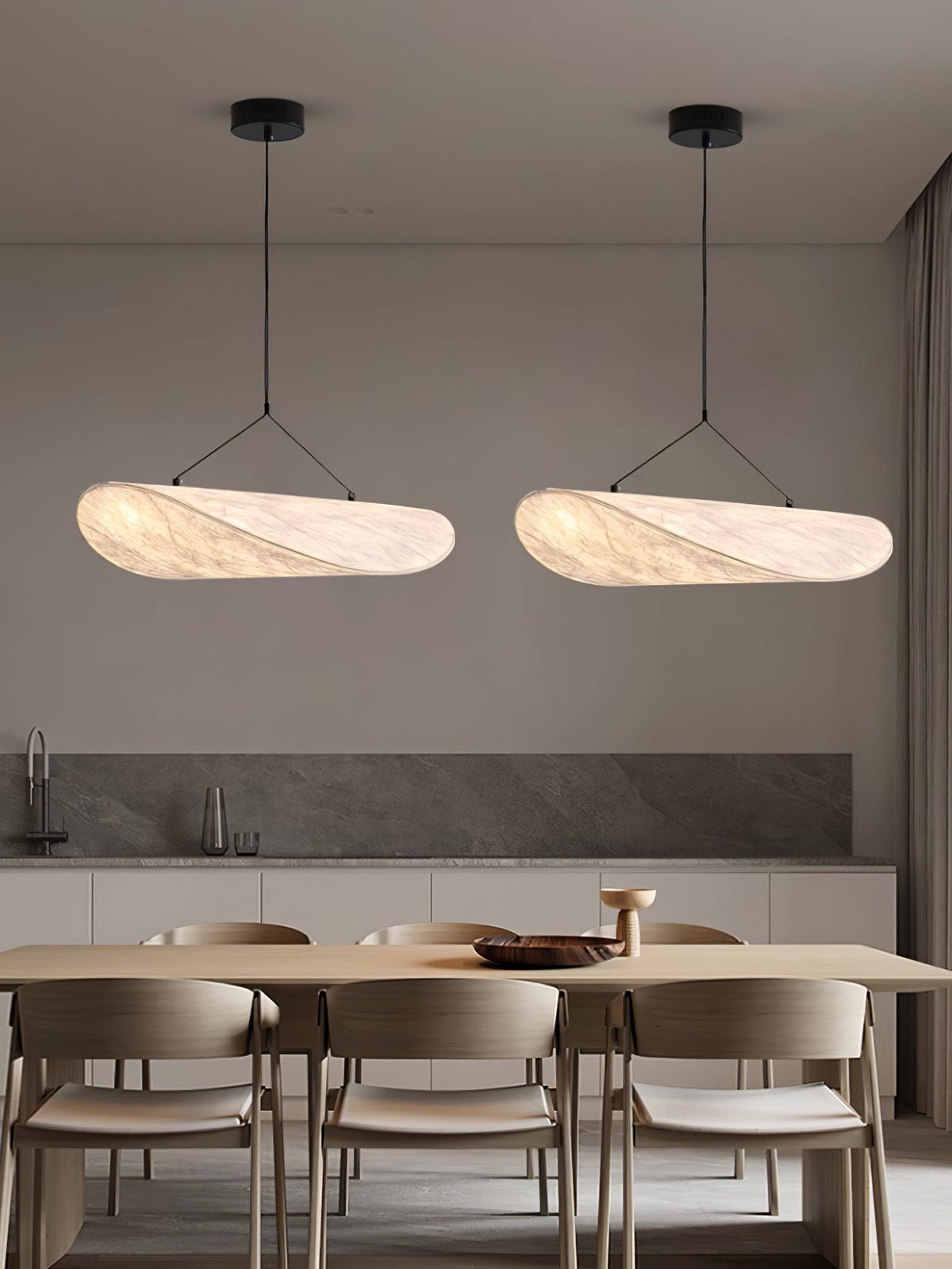 Luminette minimalistyczna lampa wisząca Jedwab morwowy