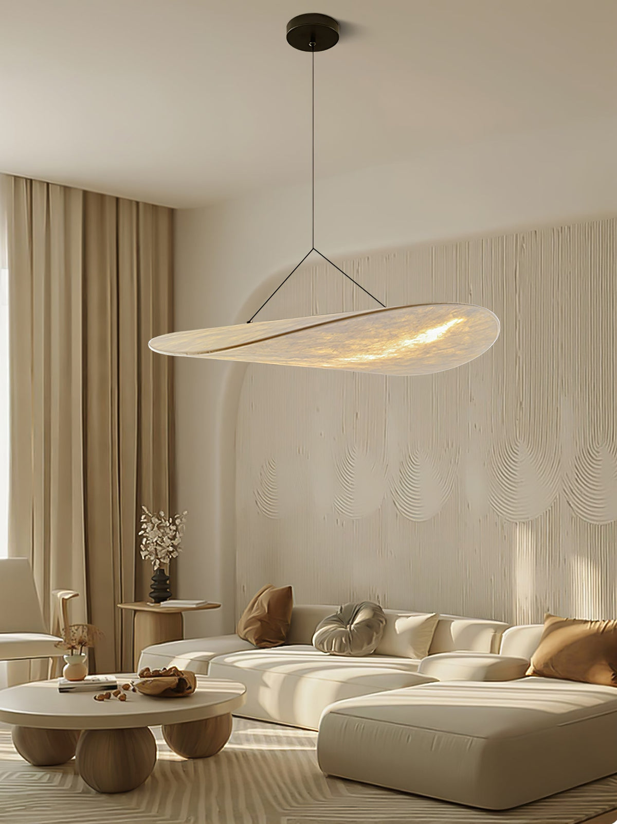 Luminette minimalistyczna lampa wisząca Jedwab morwowy