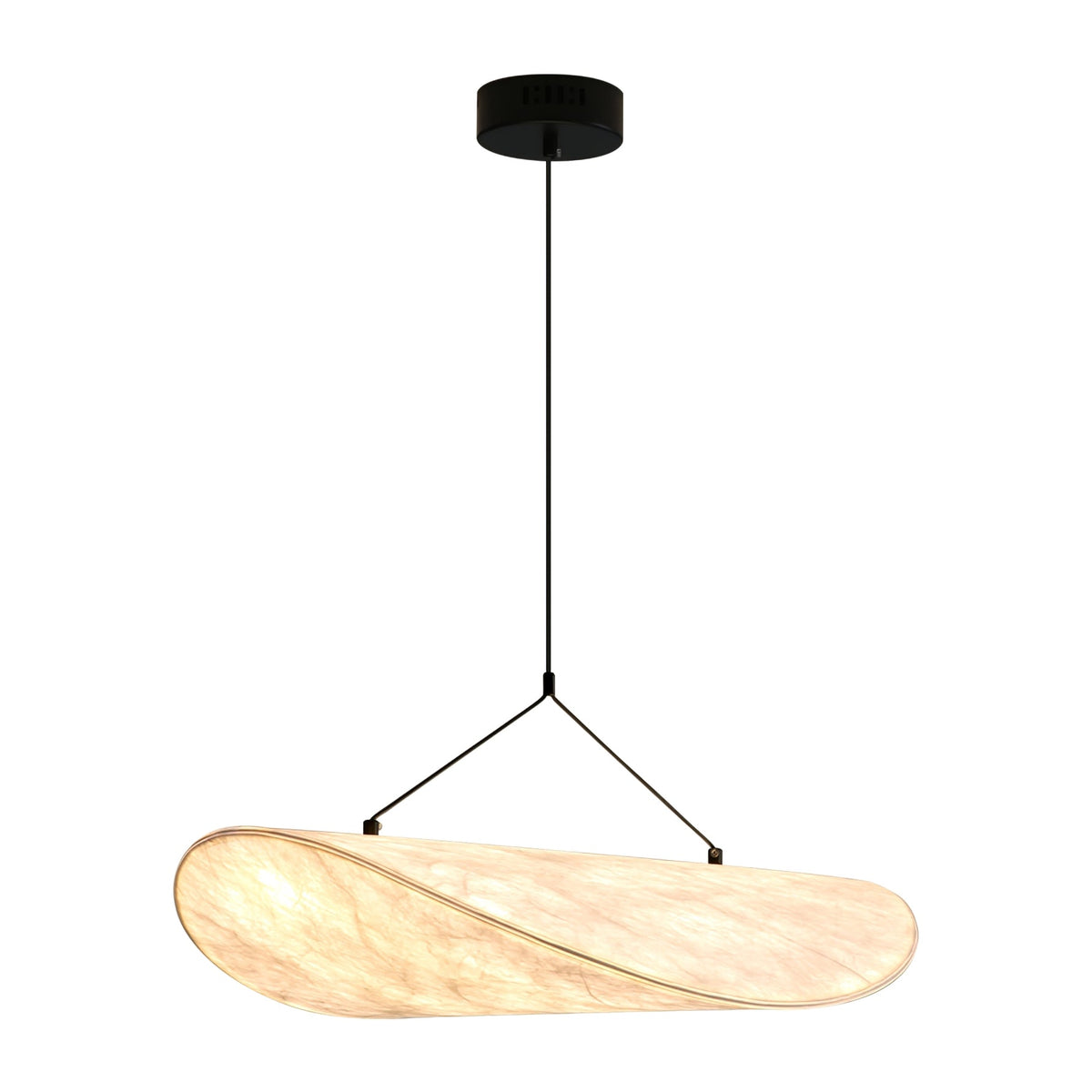 Luminette minimalistyczna lampa wisząca Jedwab morwowy