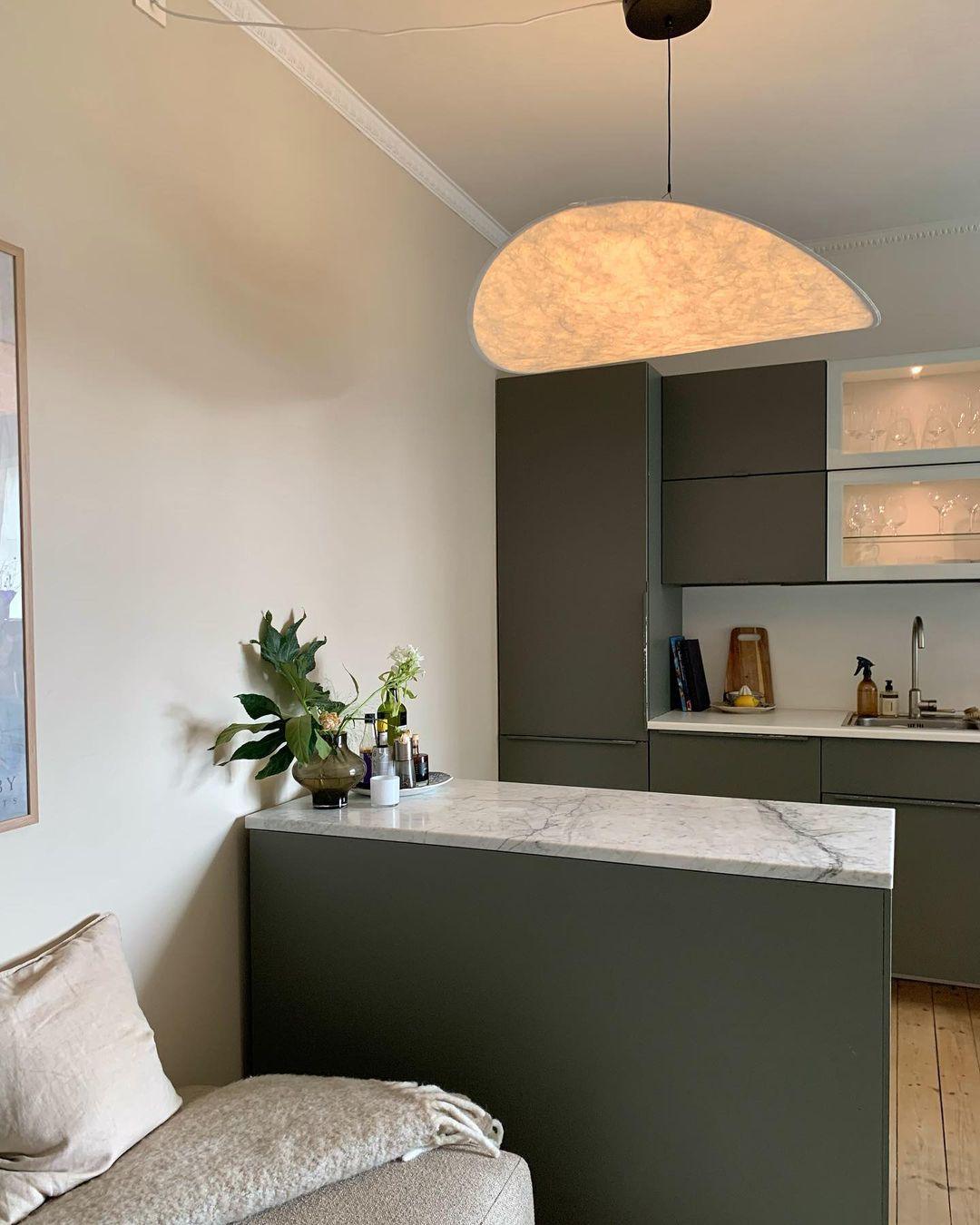 Luminette minimalistyczna lampa wisząca Jedwab morwowy