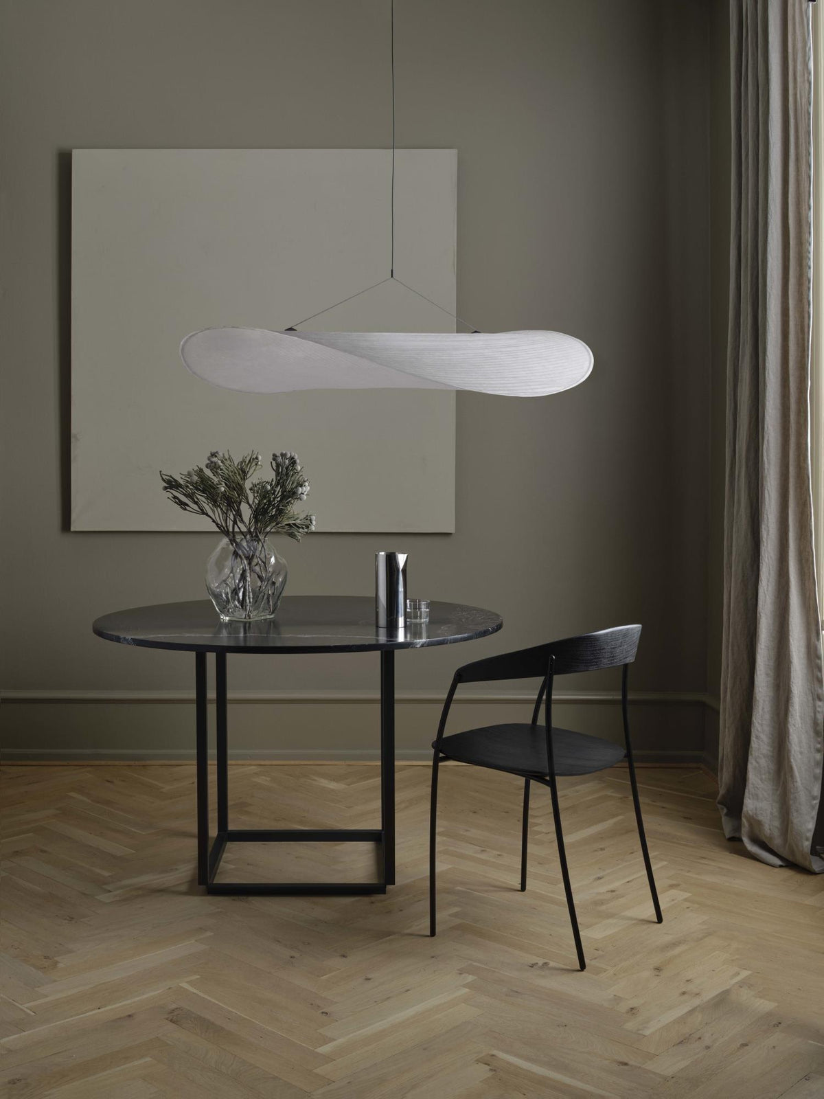 Luminette minimalistyczna lampa wisząca Jedwab morwowy