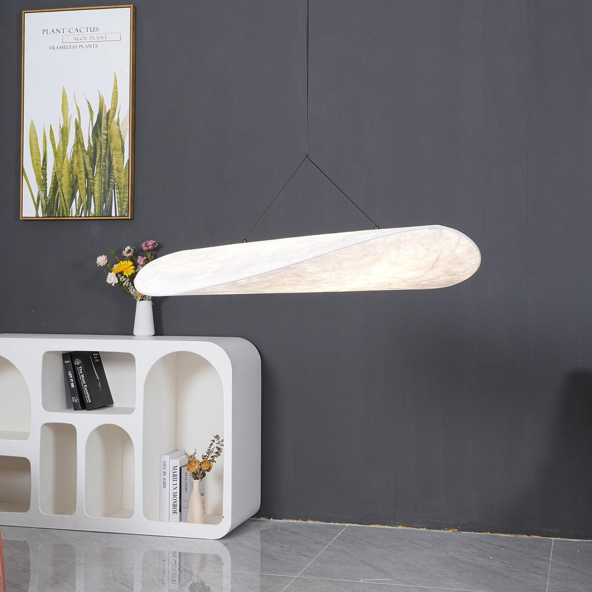 Luminette minimalistyczna lampa wisząca Jedwab morwowy