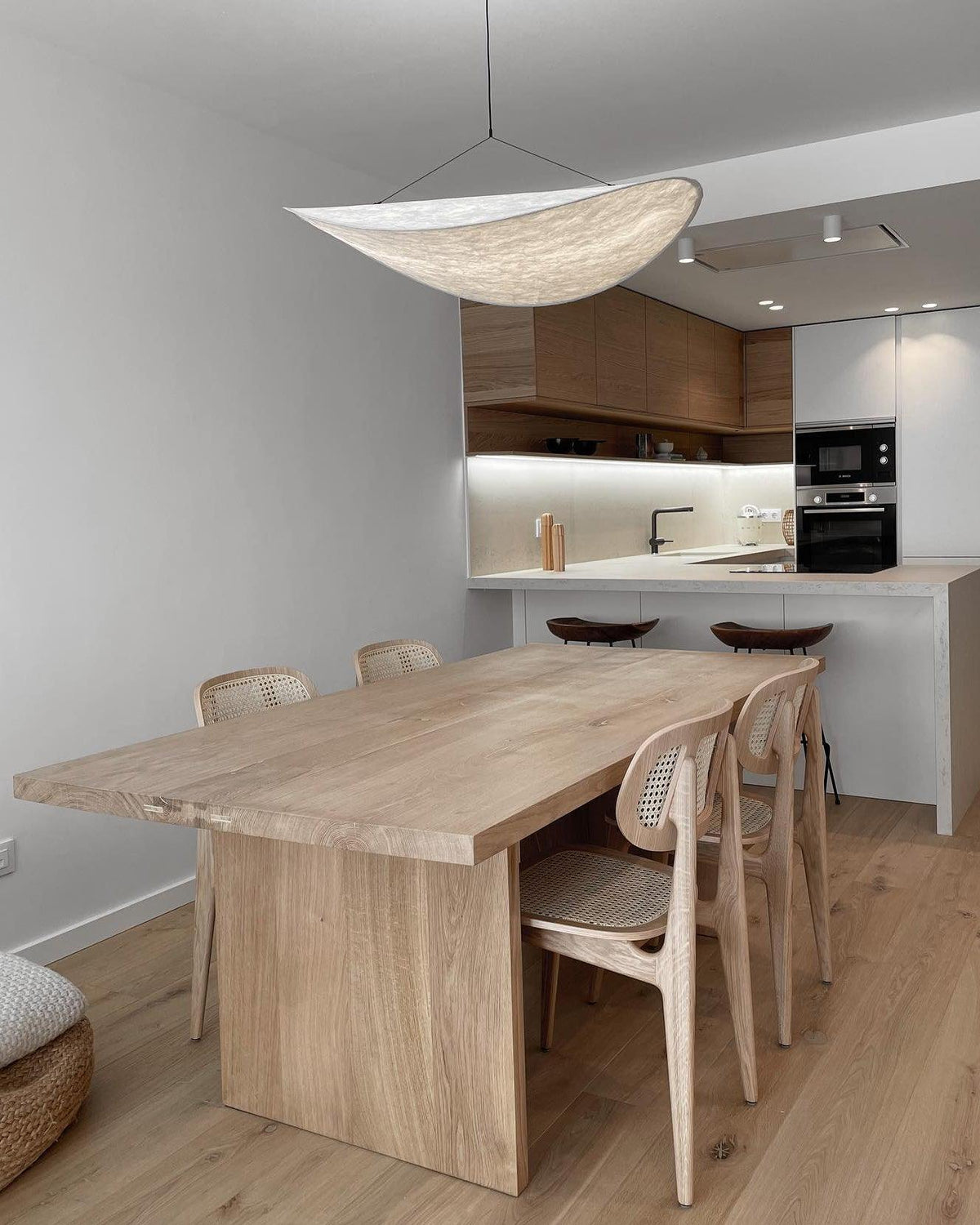 Luminette minimalistyczna lampa wisząca Jedwab morwowy