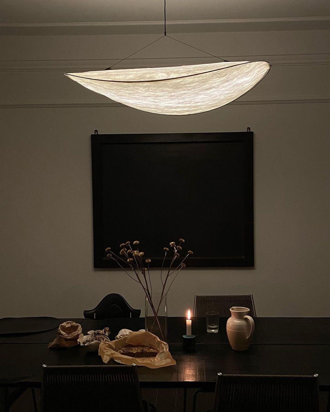 Luminette minimalistyczna lampa wisząca Jedwab morwowy