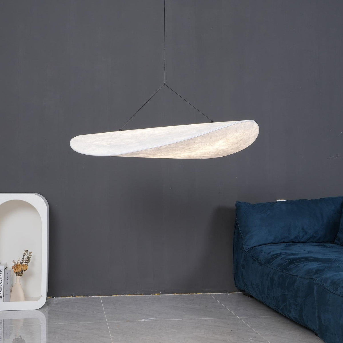 Luminette minimalistyczna lampa wisząca Jedwab morwowy