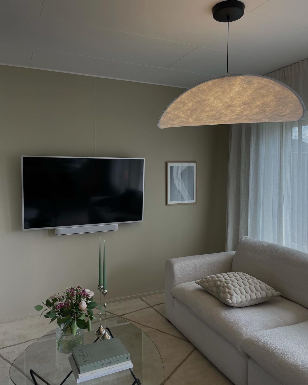 Luminette minimalistyczna lampa wisząca Jedwab morwowy