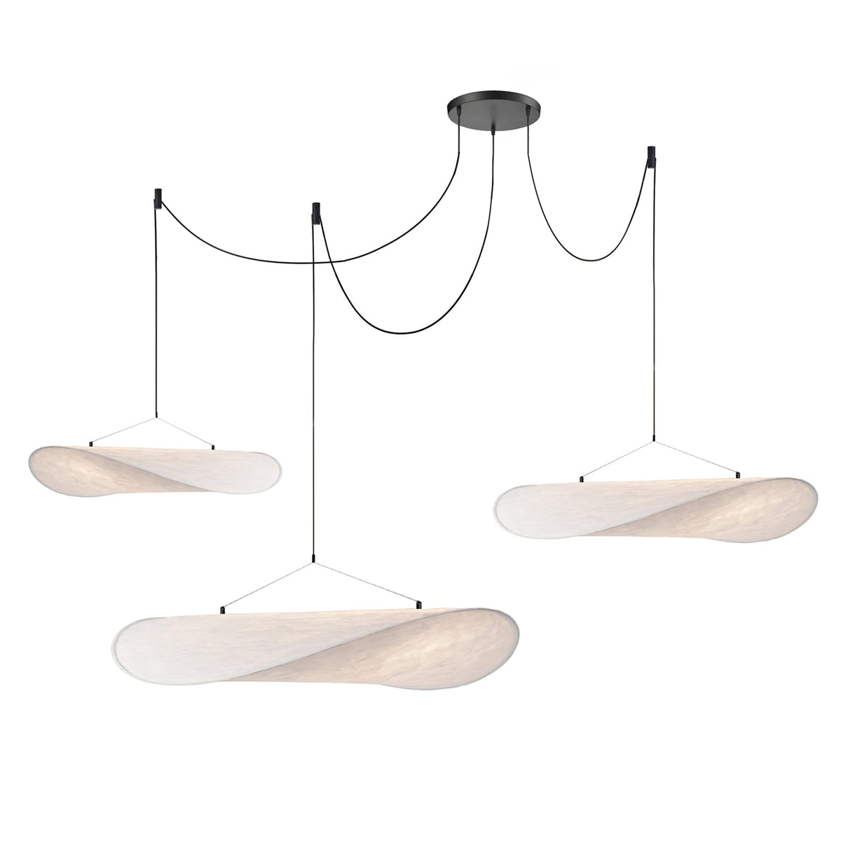 Luminette minimalistyczna lampa wisząca Jedwab morwowy