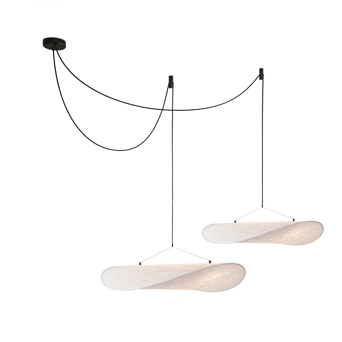 Luminette minimalistyczna lampa wisząca Jedwab morwowy