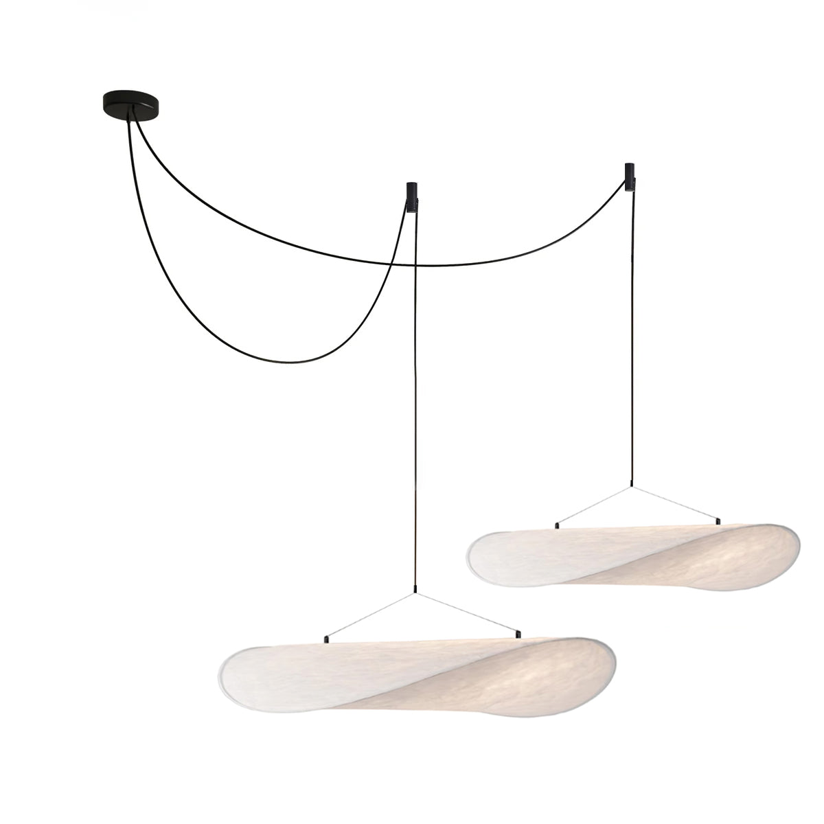 Luminette minimalistyczna lampa wisząca Jedwab morwowy