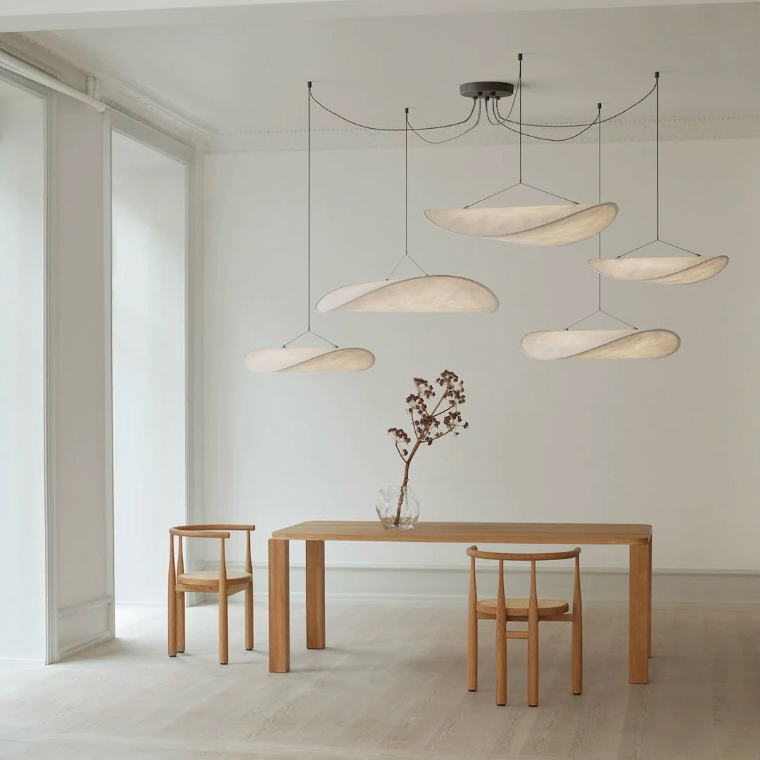 Luminette minimalistyczna lampa wisząca Jedwab morwowy