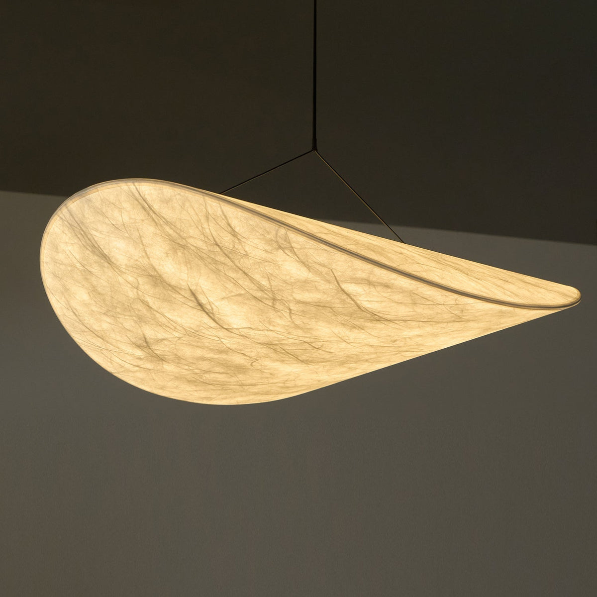Luminette minimalistyczna lampa wisząca Jedwab morwowy