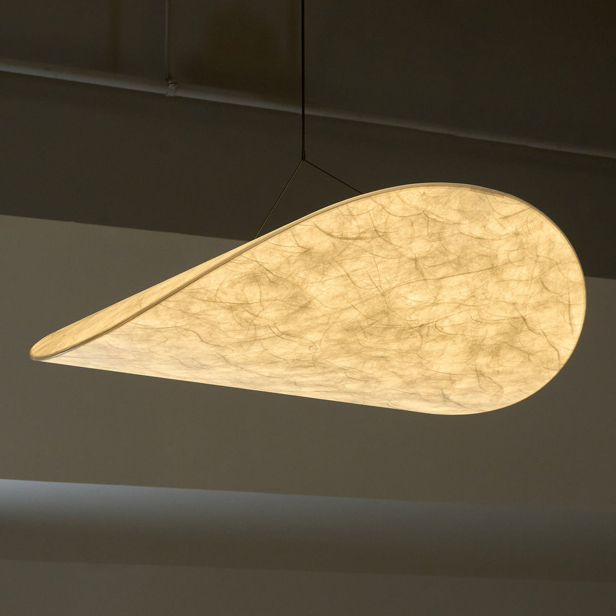 Luminette minimalistyczna lampa wisząca Jedwab morwowy