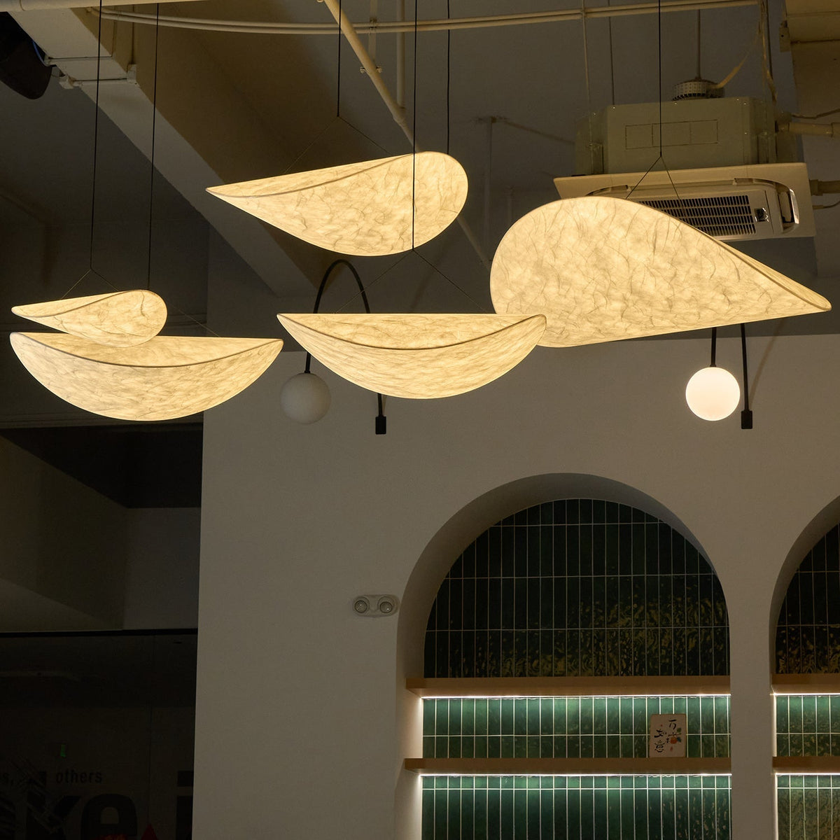 Luminette minimalistyczna lampa wisząca Jedwab morwowy
