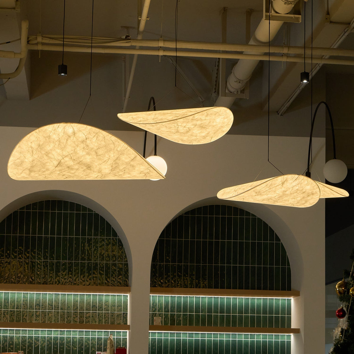 Luminette minimalistyczna lampa wisząca Jedwab morwowy