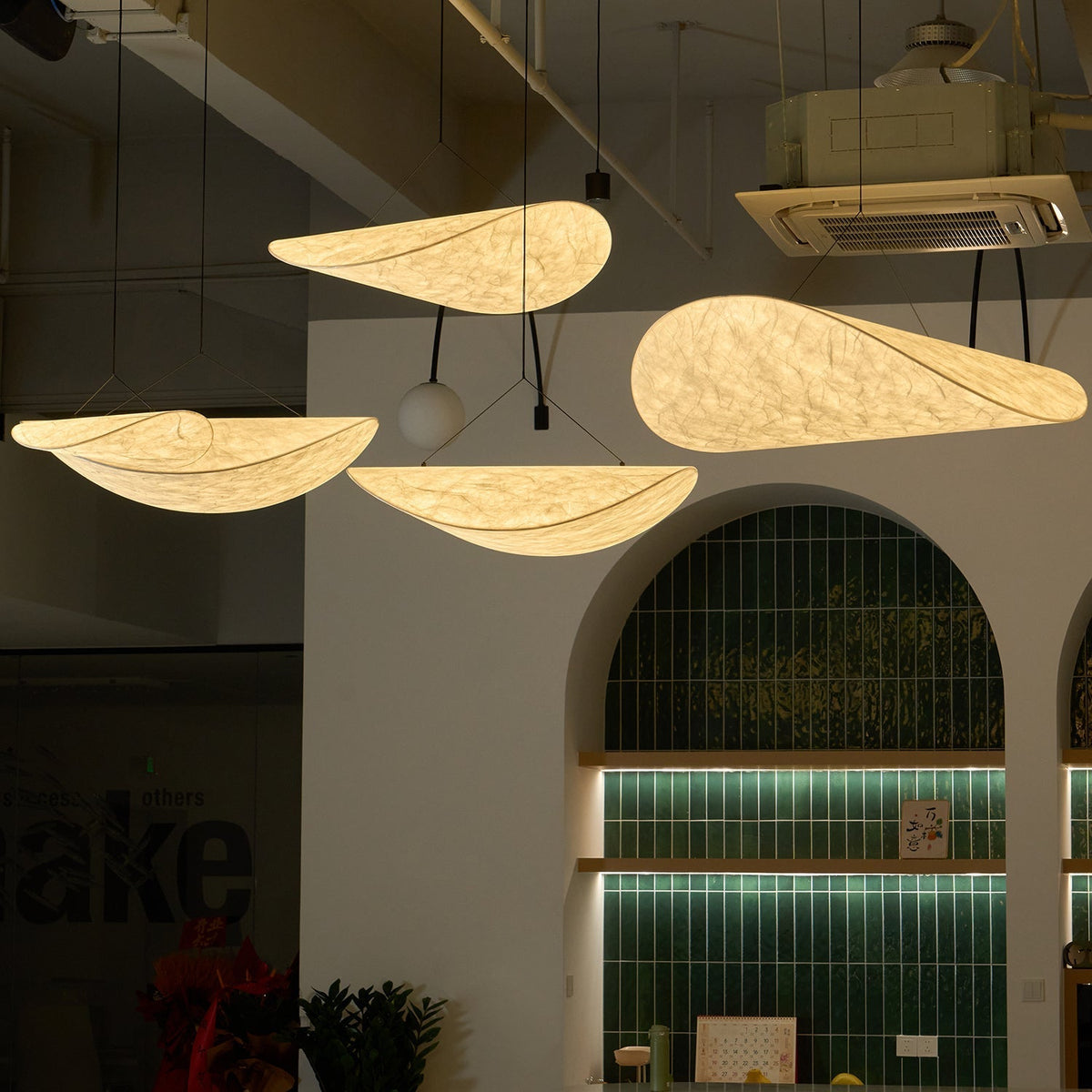 Luminette minimalistyczna lampa wisząca Jedwab morwowy