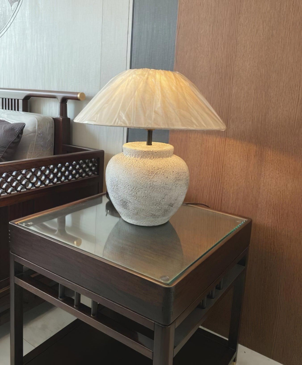 Marenise lampa stołowa ze szkła